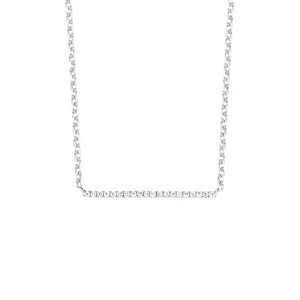 Diamond necklace - white gold - lab grown diamond(HPHT) for woman