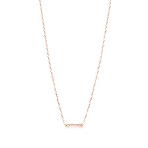 Diamond necklace - rose gold - lab grown diamond(HPHT) for woman