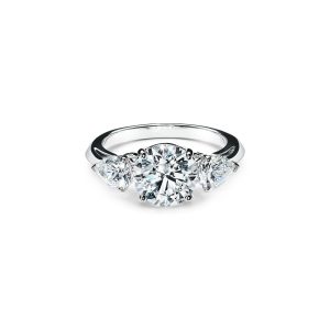 Diamond ring - white gold - lab grown diamond(HPHT) for woman