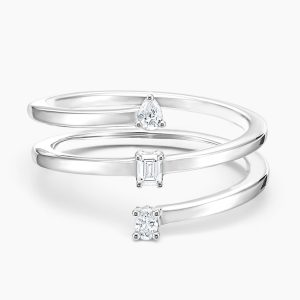 Diamond ring - white gold - lab moissanite-for woman