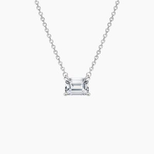 Diamond pendant - white gold - lab grown diamond(HPHT) for woman