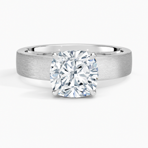 Diamond ring - white gold - lab grown diamond(HPHT) for woman