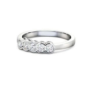 Diamond ring - white gold - lab moissanite-for woman