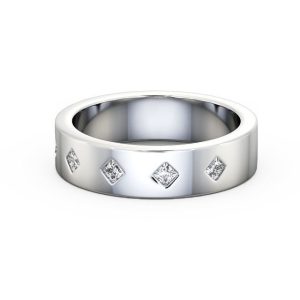 Diamond ring-white gold-lab grown diamond(HPHT) for men