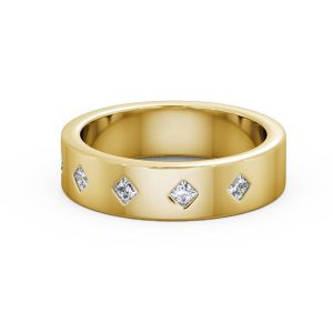 Diamond ring-yellow gold-lab grown diamond(HPHT) for men