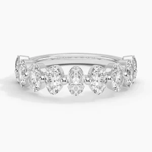 Diamond ring - white gold - lab grown diamond(HPHT)-for woman