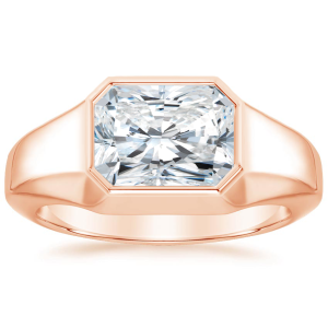 Diamond ring-rose gold-lab grown diamond(HPHT) for men