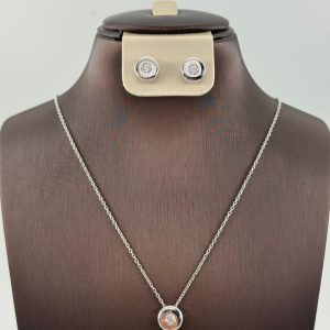 Diamond Set-white gold-lab grown diamond(CVD)-for woman